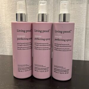New Living Proof restore perfecting spray 3 bottles set